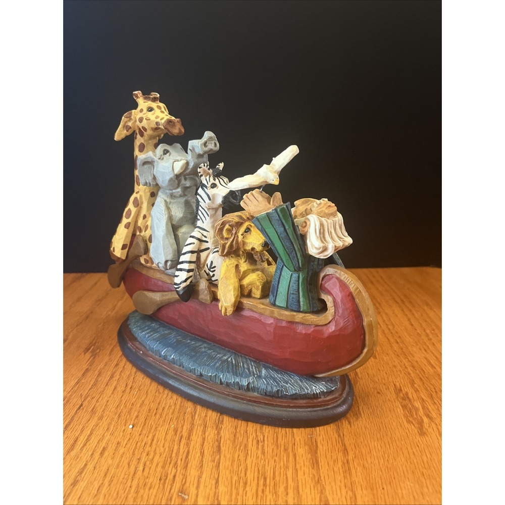 David Frykman Figurine "The Oldest Sailor" 1998 DF3505 Noah in Canoe